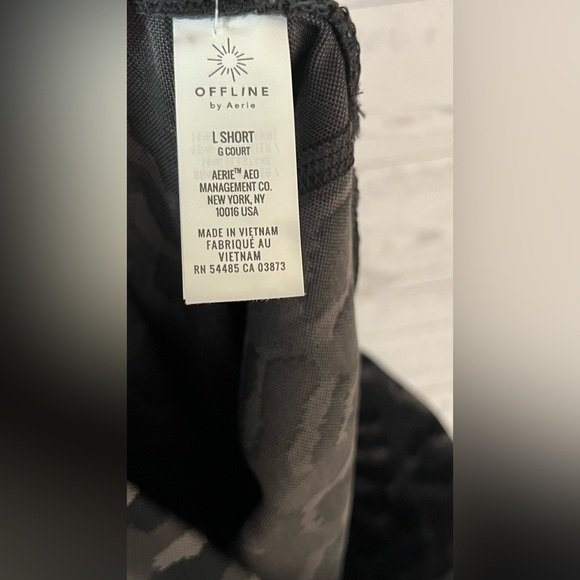 Aerie Offline Jacquard Peak Leopard Animal Print Leggings Joggers Large Short - Picture 13 of 13